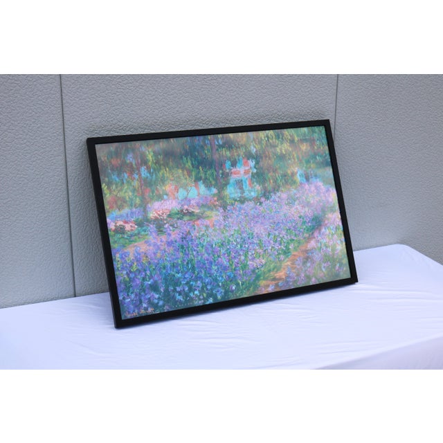 Violet Claude Monet the Artist's Garden at Giverny Impressionist Painting Art Print For Sale - Image 8 of 18