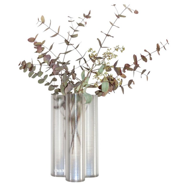 Tall Transparent Splash Vase by Mana For Sale - Image 17 of 17