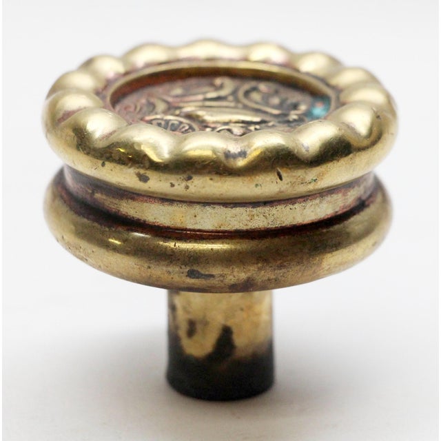 Rococo Antique Polished Reading Rococo Door Knob For Sale - Image 3 of 4