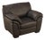Italsofa Contemporary Black Leather Club Chair For Sale