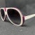 Modern 2010 Purple and White Italian Oversize Sunglasses by Patty Paillette Venice For Sale - Image 3 of 9