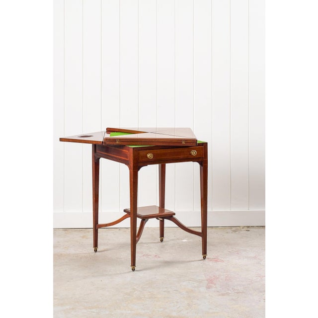 Edwardian Envelope Card Table For Sale - Image 14 of 18