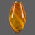 Mid-Century Modern Mid-Century Modern Hand-Blown Cased Glass Warm Amber White Ribbon 14.5'' Vase For Sale - Image 3 of 10