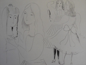 Mily Possoz, Les coquettes, Etching
