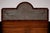 Art Deco style double bed, circa 1930, in mahogany veneer with pronounced grain, designed for a 200 x 180 cm mattress. The...