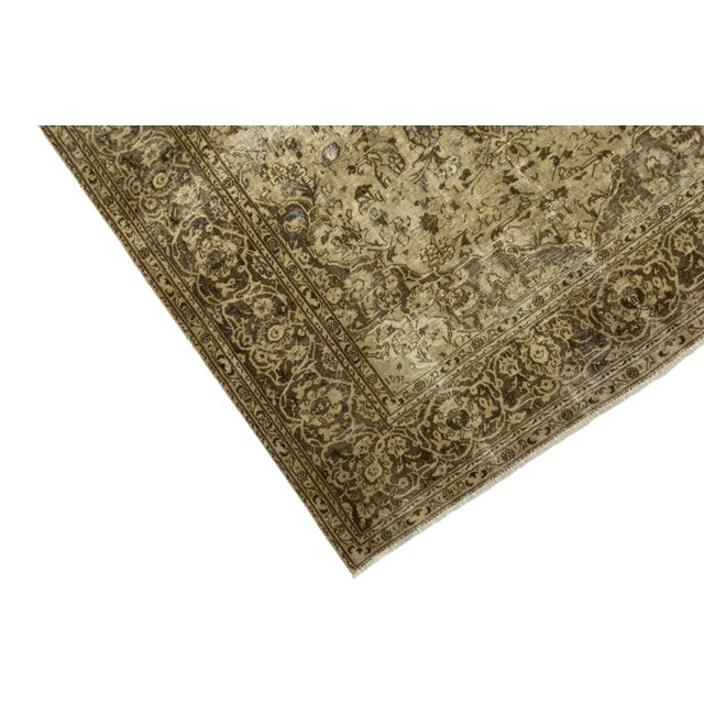 Vintage Hand-Knotted Middle Eastern Rug with Ornaments For Sale - Image 4 of 7