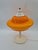 Space Age Table Lamp with Orange Glass Shade, Europe, 1970s For Sale - Image 3 of 12