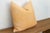 Large 24" Sunburst Yellow Jaipur Blockprint Linen Pillow Cover For Sale - Image 4 of 7