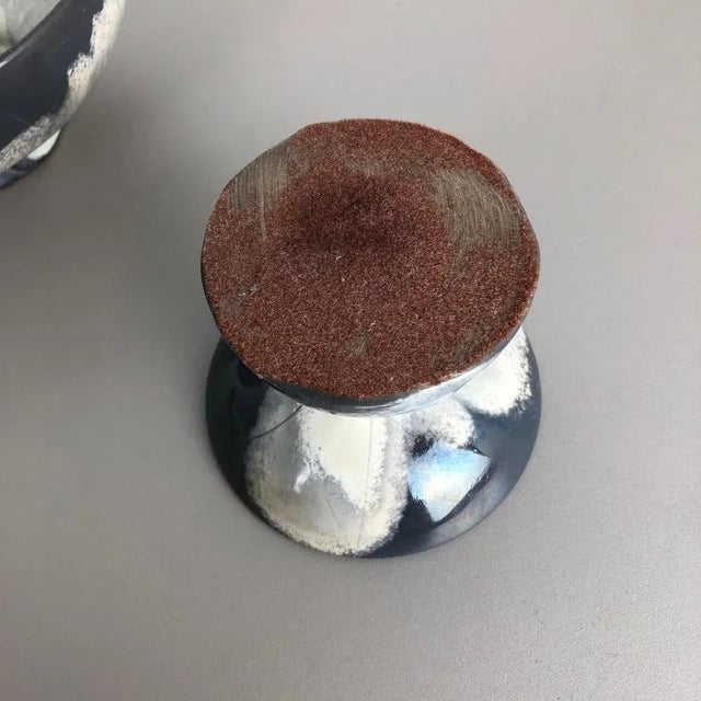 Grey Ceramic Studio Pottery Vases from Otto Keramik, Germany, 1980s, Set of 3 For Sale - Image 15 of 18