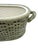 Vintage Basketweave Green Cachepot / Decorative Bowl With Handles For Sale In New York - Image 6 of 8