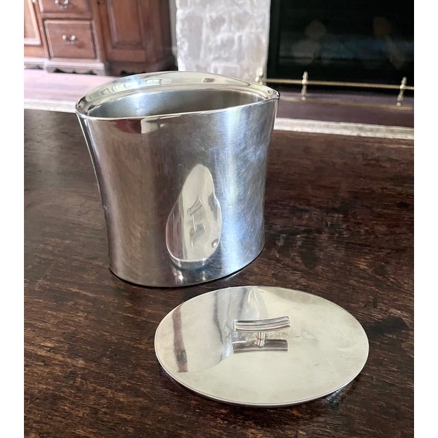 Sambonet Italian Stainless Steel Bamboo Style Ice Bucket For Sale - Image 12 of 14