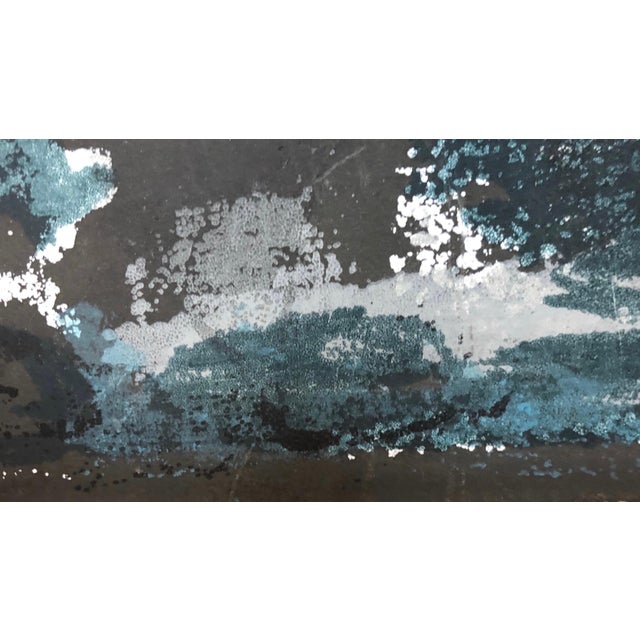 Abstract Early to Mid 20th Century Cubist Abstract Brooklyn Bridge Hand Colored Silkscreen For Sale - Image 3 of 4