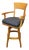 Vintage Traditional Maple Swivel Bar Chair For Sale