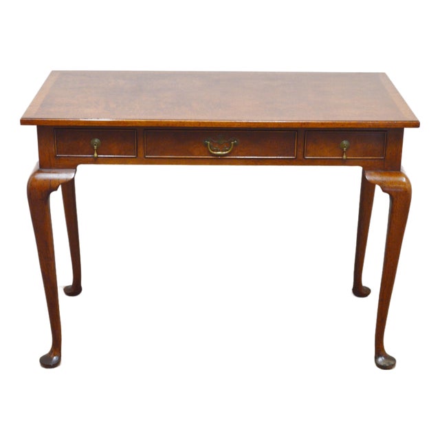 Kittinger Burled Walnut Desk For Sale