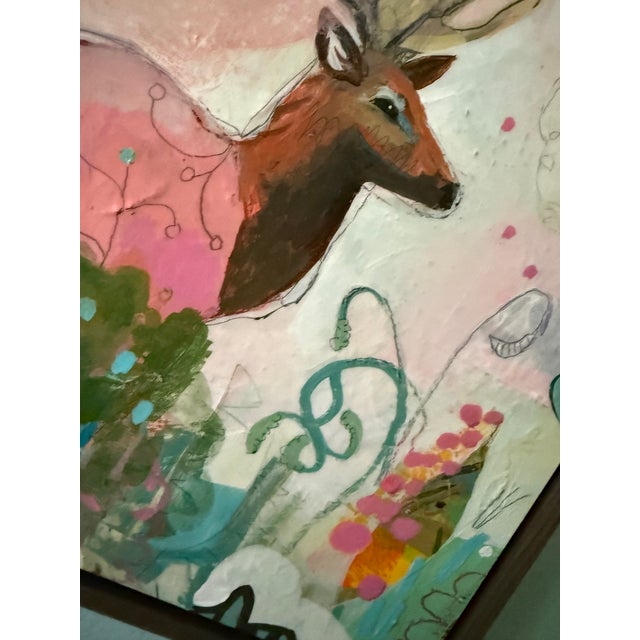 “Pink Elk” by LWren Walraven For Sale - Image 10 of 11