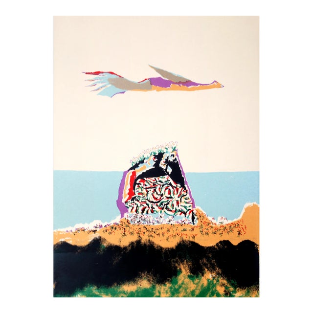 Glider, Benny Andrews Lithograph For Sale