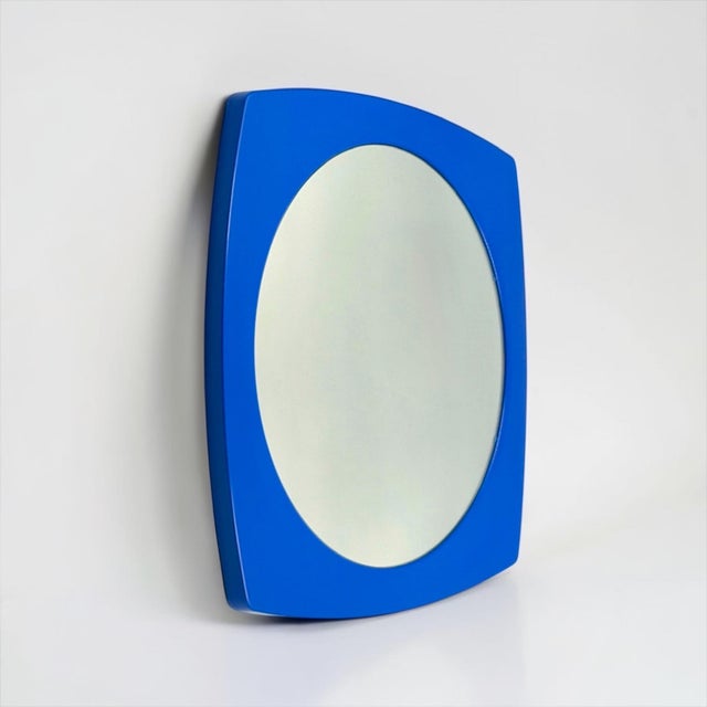 French Space Age Mirror with Plastic Frame, 1970s For Sale - Image 3 of 12