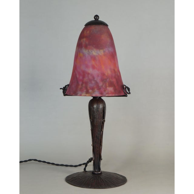 Art Deco French Art Deco Table Lamp by Maynadier & Daum 1920s France For Sale - Image 3 of 12