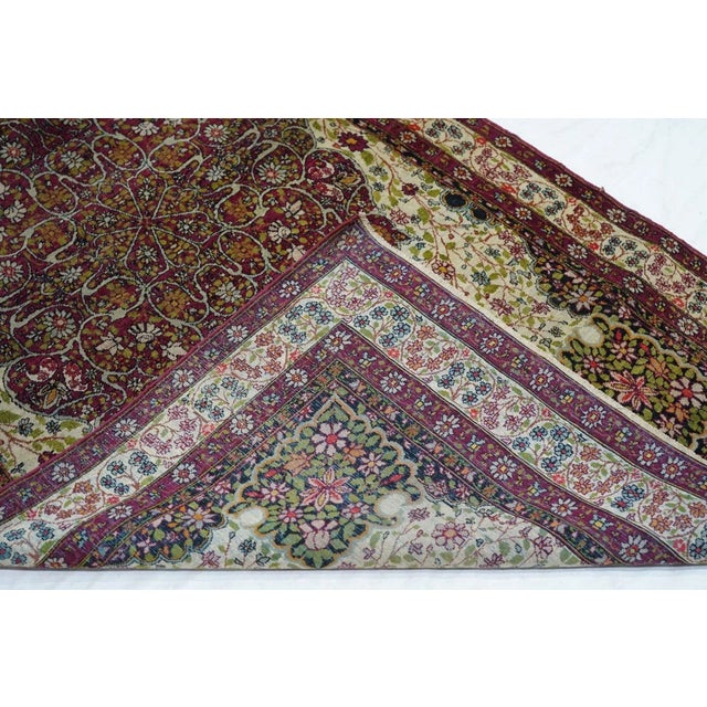 Antique Lavar Kerman Rug 3'8'' x 6'9''.