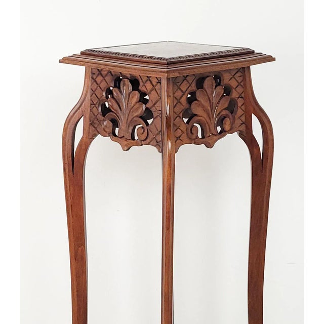 Art Nouveau Art Nouveau Walnut Plant Stand, Circa 1900 For Sale - Image 3 of 7