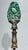 Gemstone Antique Chinese Hand-Carved Malachite Table Lamp For Sale - Image 7 of 7