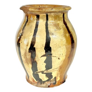 Antique French Provincial Brown Glazed Terracotta Gargoulette For Sale