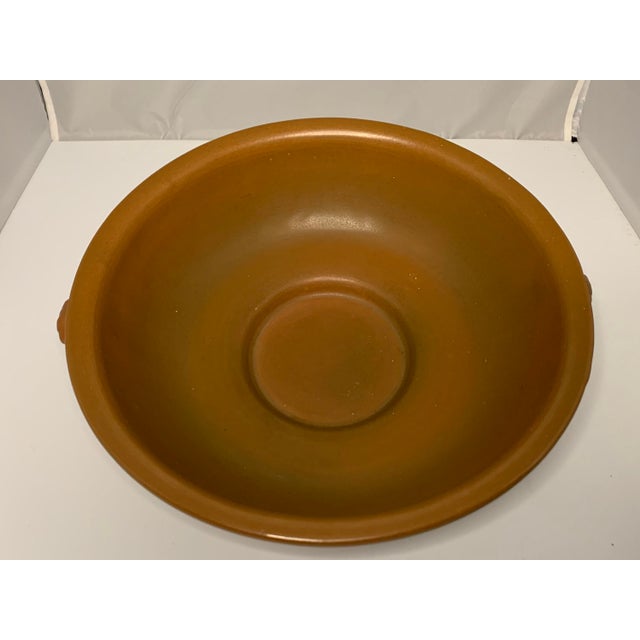 Early 20th Century Rare Weller Pottery Velva Centerpiece Bowl: Floral Art Deco, c. 1928-1933 For Sale - Image 5 of 10