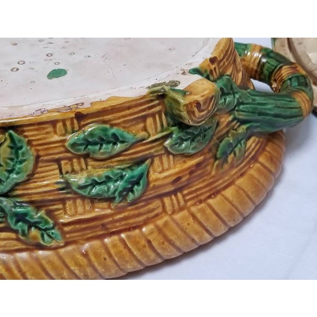 Ceramic Farmhouse Zoomorphic Casserole Dish with Rabbit and Duck, 1930s For Sale - Image 7 of 11