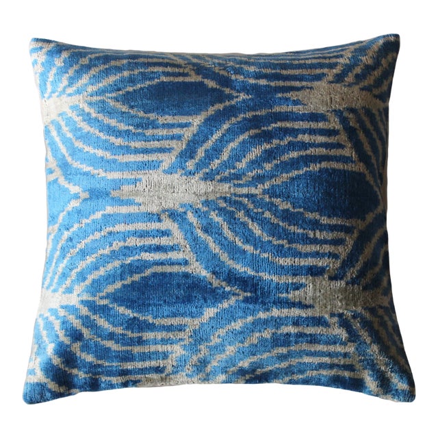 Blue Color Turkish Hand Made Pillow For Sale