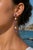Amethyst & Pearl Drop Multi-Shape Earrings, Silver, Gold, Pair For Sale - Image 4 of 7