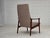 Danish Highback Armchair in Wool and Teak Wood, 1970s For Sale - Image 9 of 17