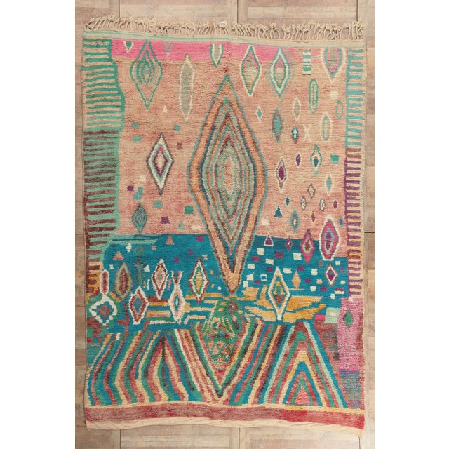 Contemporary Boujad Moroccan Rug, 09'07 X 12'11 For Sale - Image 10 of 10