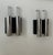 Metal Vintage Wall Lights in Chromed Metal and Blackened Oak, France, 1970, Set of 2 For Sale - Image 7 of 11