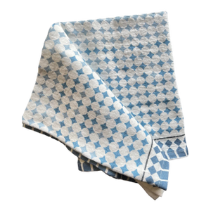 Casa Azul Blue Linen Tablecloth Large | Lizzet Frausto