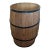 Antique Slack Wooden Barrel by Brooks Barrel Company - Usa Made For Sale