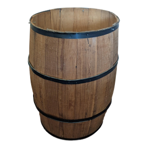 Antique Slack Wooden Barrel by Brooks Barrel Company - Usa Made