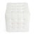 White Leon Leather Ottoman, White For Sale - Image 8 of 8