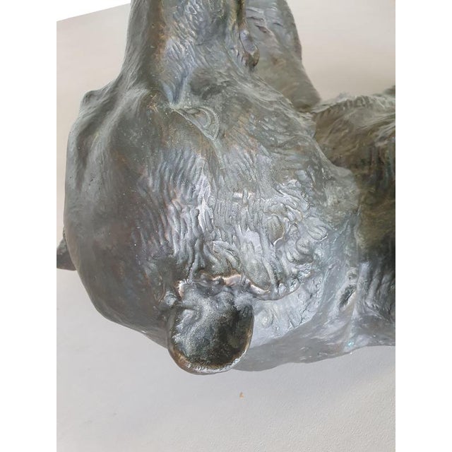 Black Coffee Table with Bronze Bear Frame For Sale - Image 8 of 18