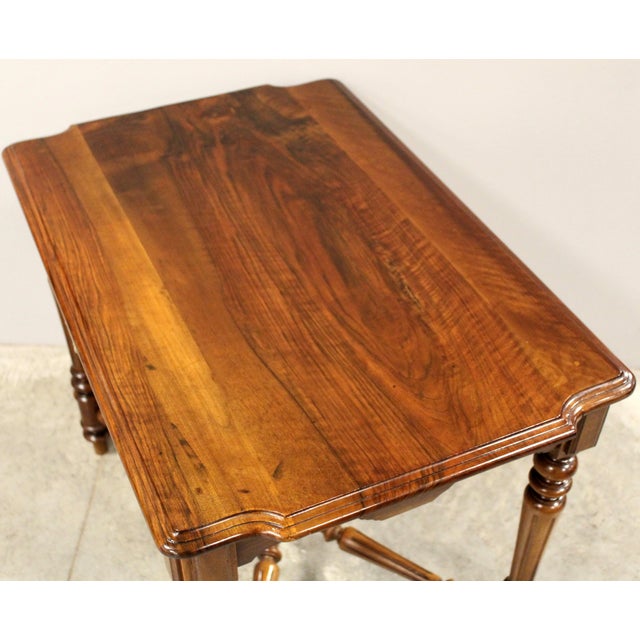 Brown 19th Century Walnut Writing Table For Sale - Image 8 of 13