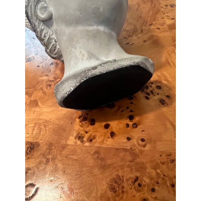 Greige Greek Goddess Bust Encrusted With Shells and Sea Glass For Sale - Image 8 of 9