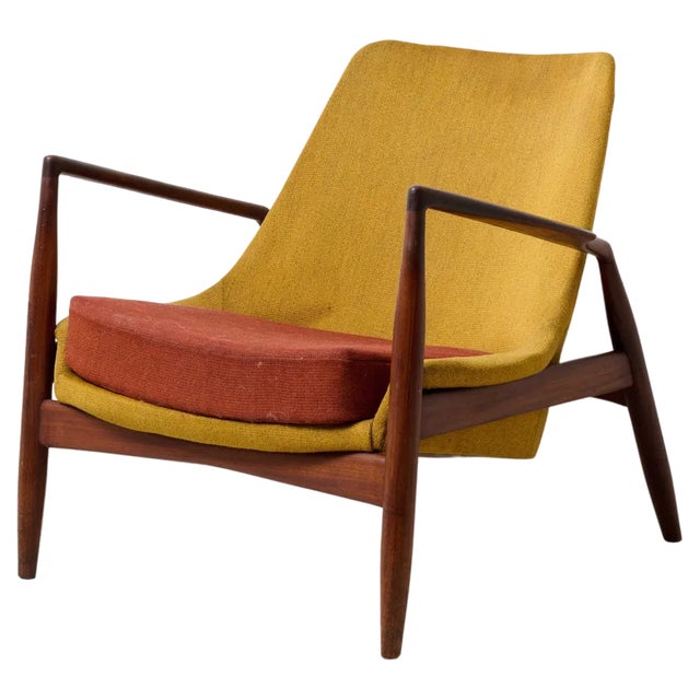 Scandinavian Seal Lounge Chair in Teak by Ib Kofod Larsen, 1950s For Sale