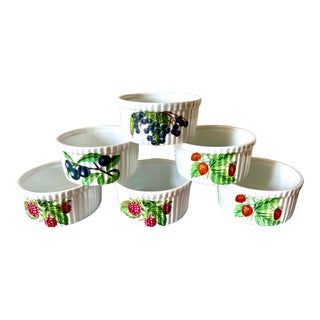 1930s Ramequins Porcelaine De Paris in Box- Set of 6 For Sale
