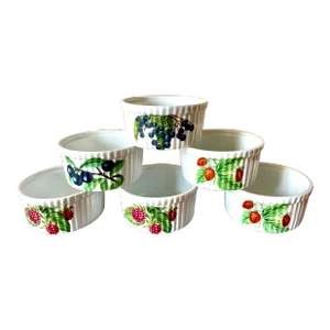 1930s Ramequins Porcelaine De Paris in Box- Set of 6