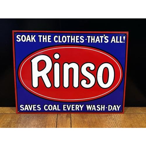 Vintage Rinso Enamel Sign For Sale - Image 5 of 5