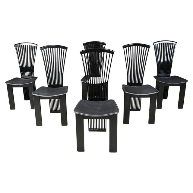 Postmodern Dining Chairs attributed to Pietro Costantini, 1980s, Set of 6 For Sale - Image 12 of 12