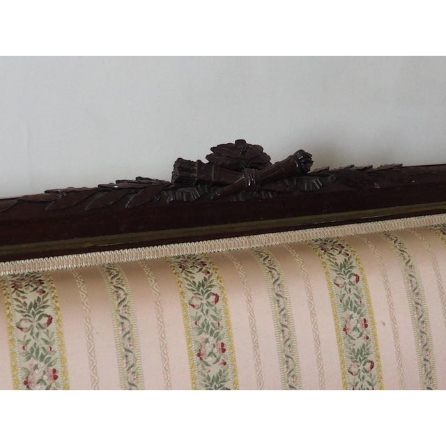 1930s Vintage French Empire Style Sofa and Chairs, 1930s, Set of 5 For Sale - Image 5 of 11