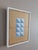 2026 Contemporary 'Geometric Collage in Blue Triangles' Original Mini Abstract Mixed Media Painting by British Artist Dave Boyd, Framed For Sale - Image 4 of 8