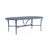 Brown Jordan Calcutta 44" x 86" Oval Cast Umbrella Dining Table in Sapphire For Sale