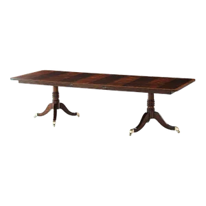English Regency Style Mahogany Dining Table