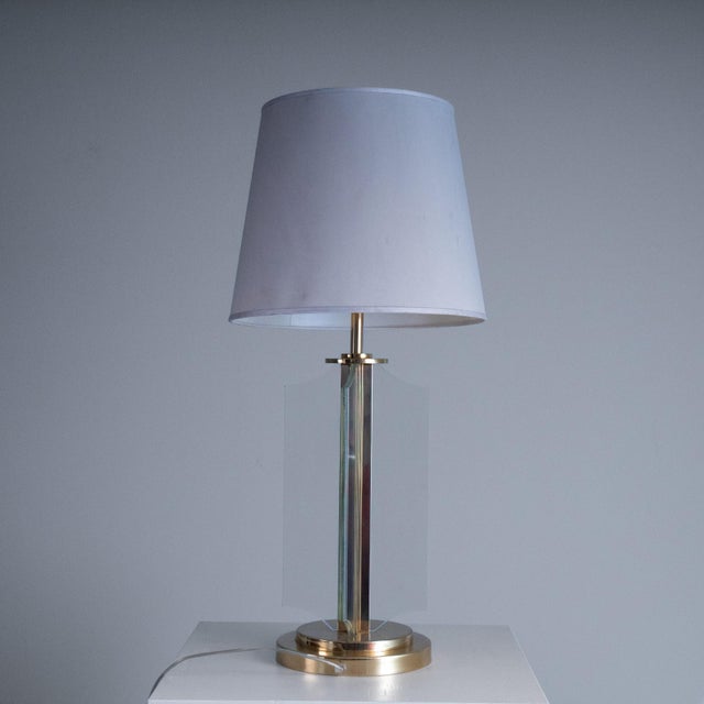 Beige Abat Jour Table Lamp, 1970s For Sale - Image 8 of 9